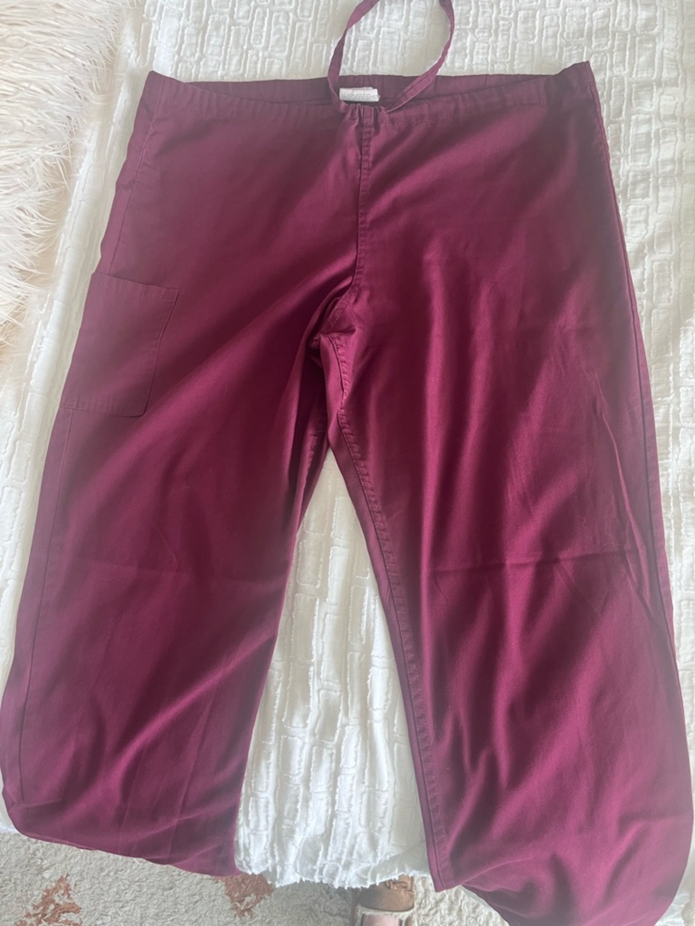 Wine Burgundy Scrub Pants